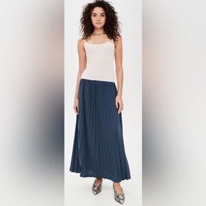 NWT Lioness Renaissance Navy Maxi Dress sz L